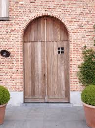 dubbele houten deur