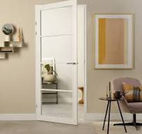 blank glas binnendeur