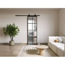 woonkamer deur zwart met glas