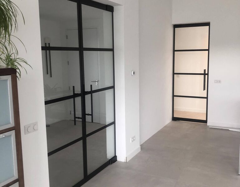 stalen binnendeur glas