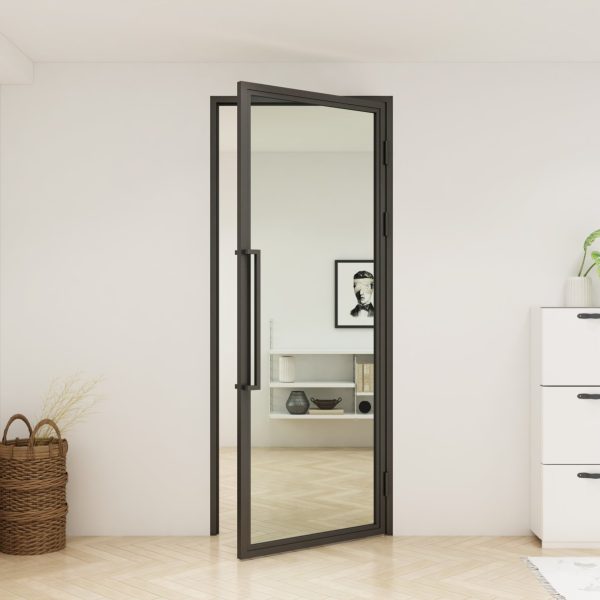 stalen deur van hout