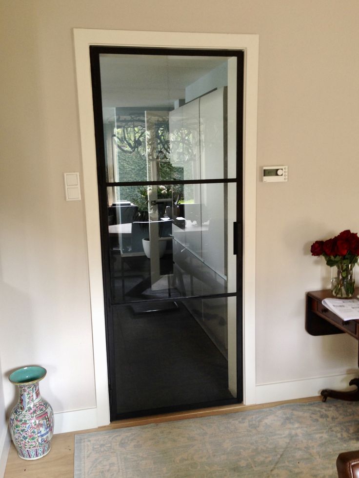 stalen glazen binnendeur