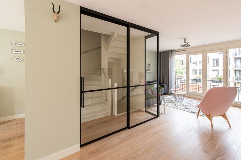 stalen woonkamer deur