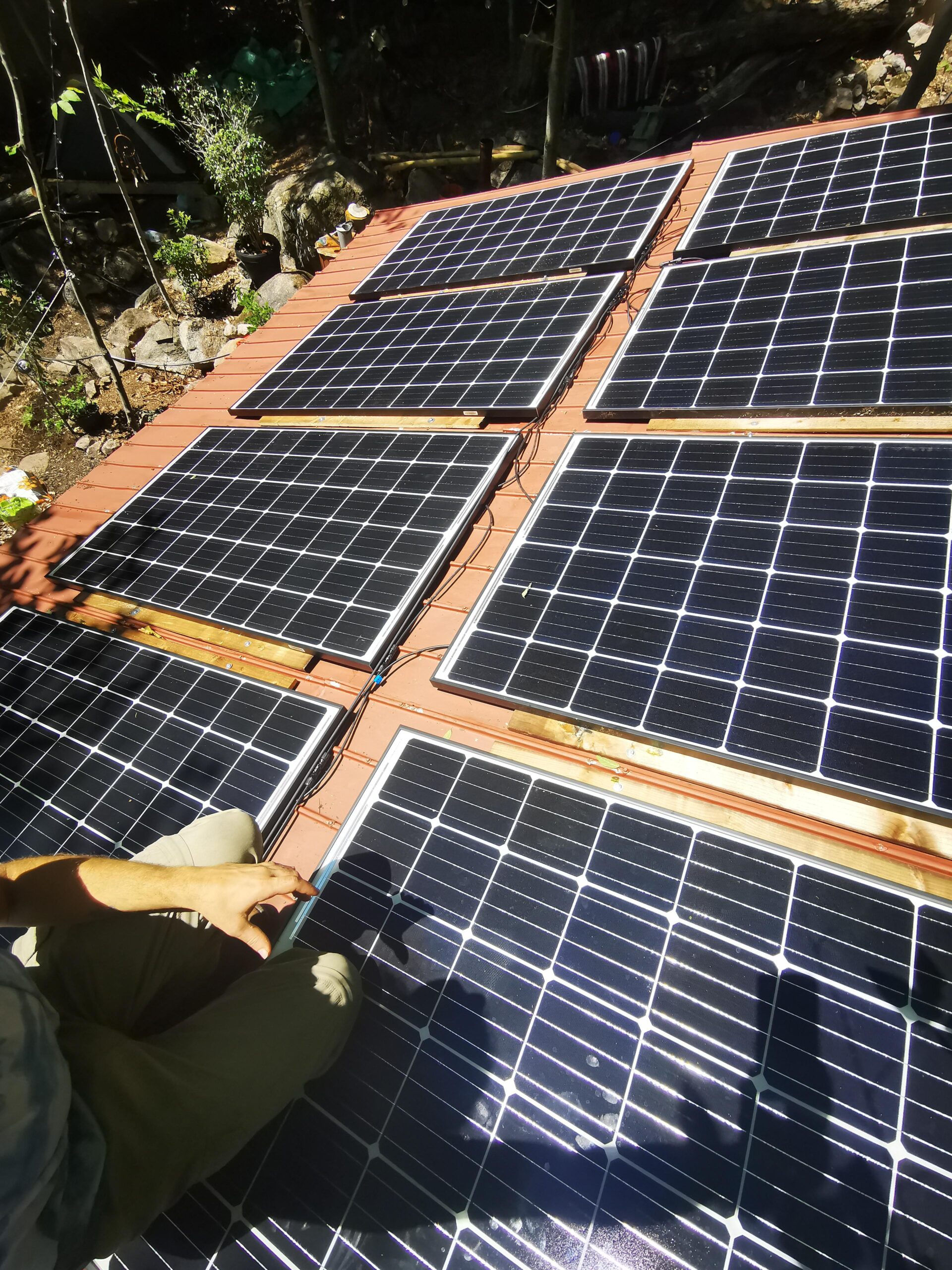 8 zonnepanelen