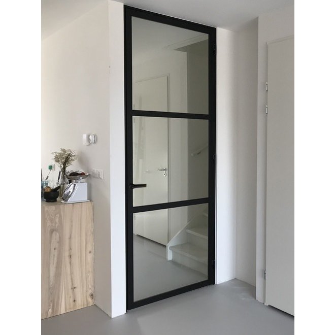 stompe binnendeur met glas